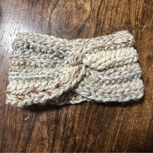 Crossover headband ear warmer
